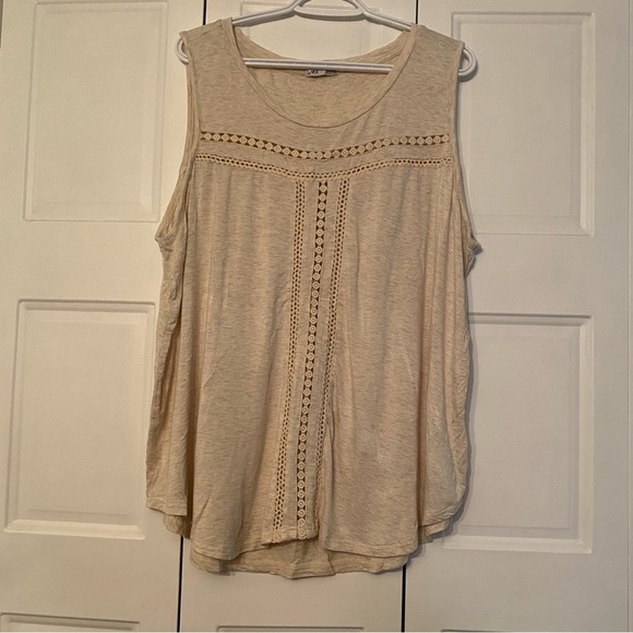 Dex tank top cream 3X - Picture 2 of 5